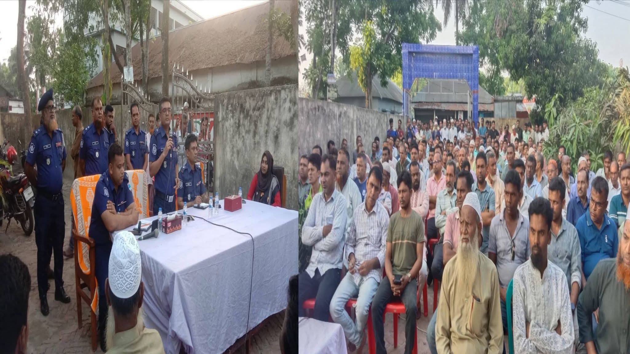 মাইজপাড়ায় সহিংসতা রোধে পুলিশ প্রশাসনের শান্তি সমাবেশ ও আলোচনা সভা অনুষ্ঠিত