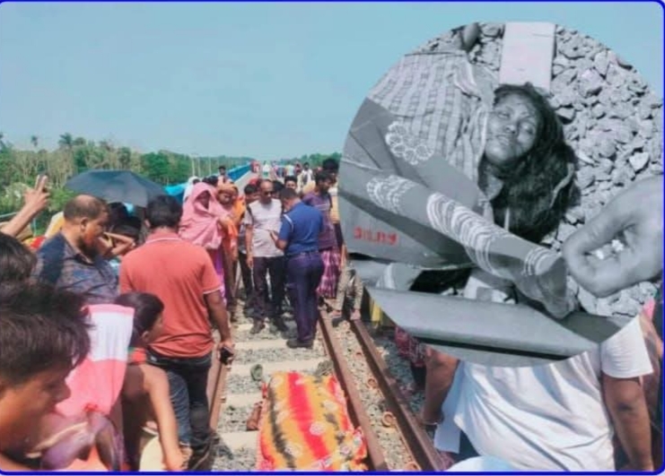 ট্রেনে কাটা পড়ে মা ও শিশুর মর্মান্তিক মৃত্যু, ট্রেনের যাত্রীদের দাবি আত্মহত্যা