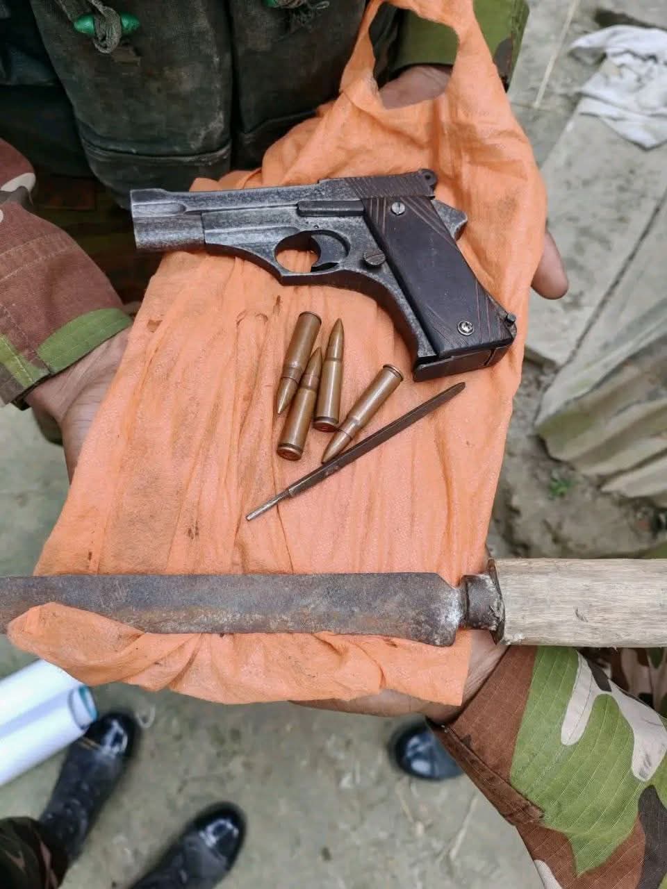 ফেনী সদরের বালিগাঁওয়ে যুবদল নেতার গরুর খামার থেকে অস্ত্র উদ্ধার