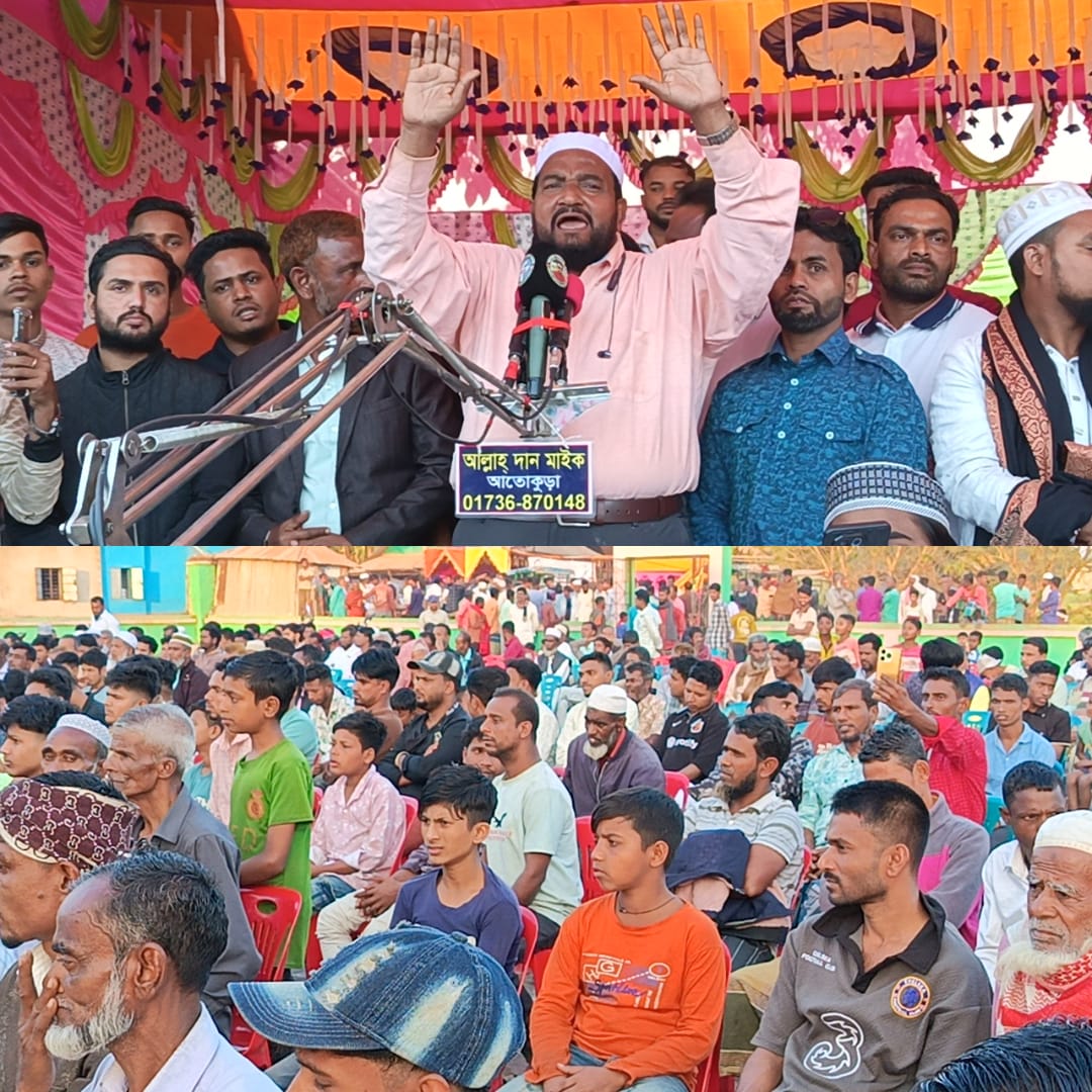 বুড়িশ্বরের জনসভায় একেএম কামরুজ্জামান মামুন-আমি আপনাদের সেবা হতে এসেছি