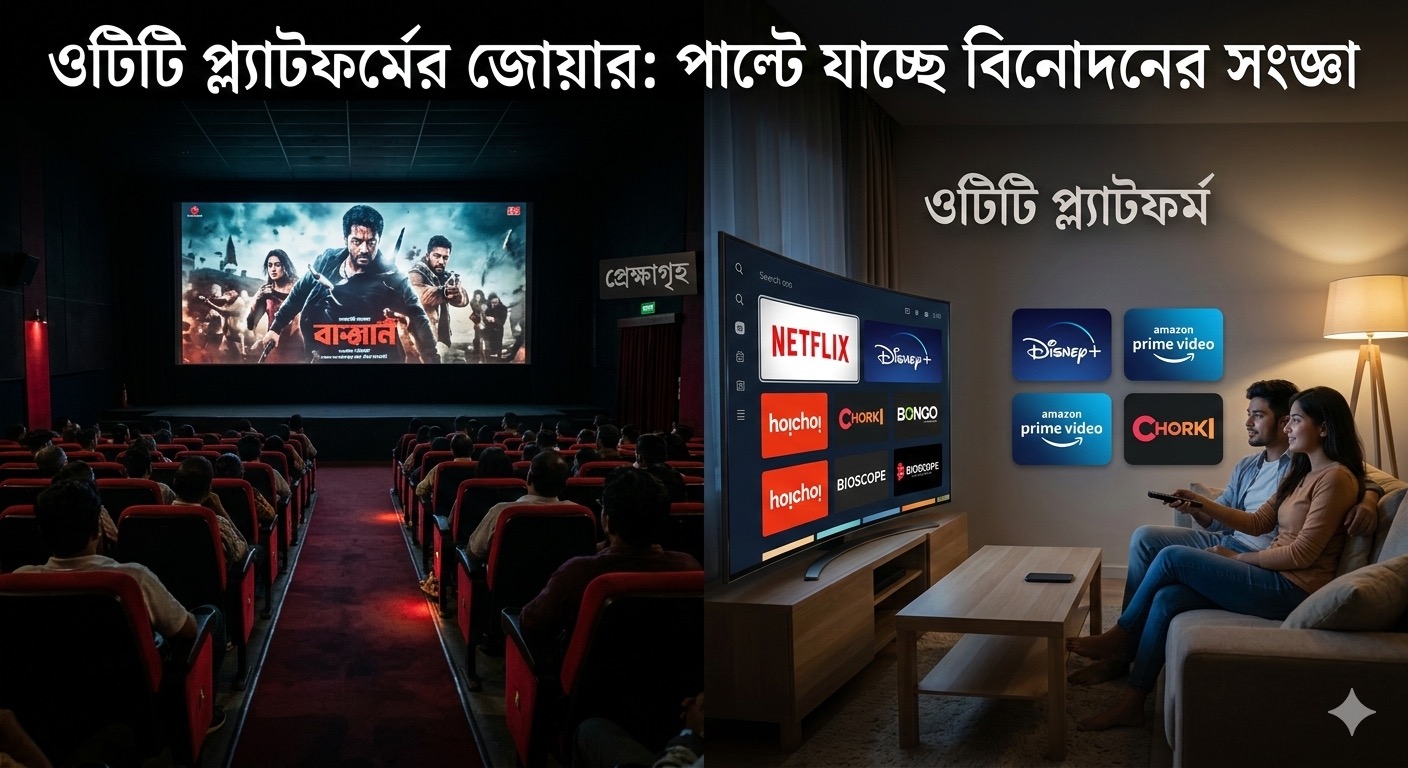 ওটিটি প্ল্যাটফর্মের জোয়ার: পাল্টে যাচ্ছে বিনোদনের সংজ্ঞা