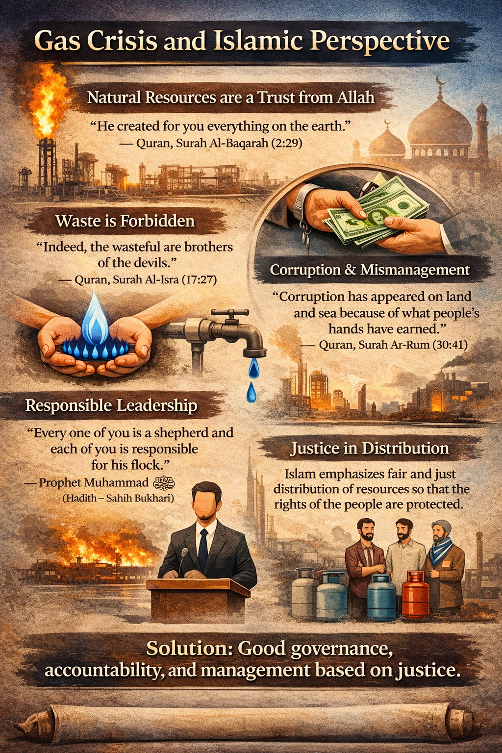 গ্যাস সঙ্কট ও ইসলামী দৃষ্টিভঙ্গি