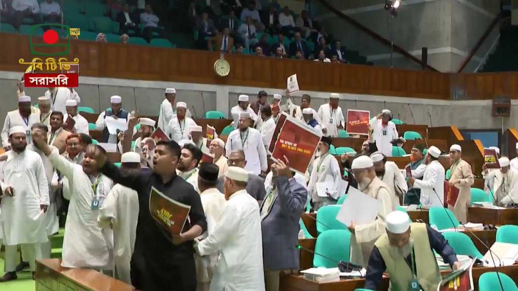 রাষ্ট্রপতির ভাষণ ঘিরে উত্তপ্ত সংসদ, ওয়াকআউট জামায়াত–এনসিপির