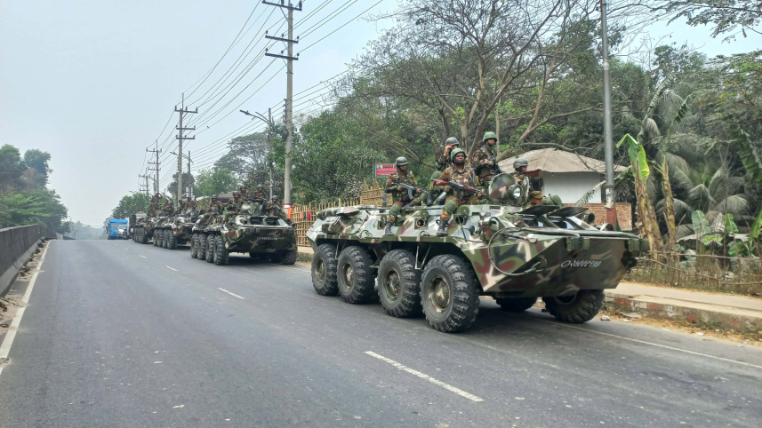 জঙ্গল সলিমপুরে ৪ হাজার সদস্যের বিশাল অভিযান; চারদিক ঘেরাও করে তল্লাশি