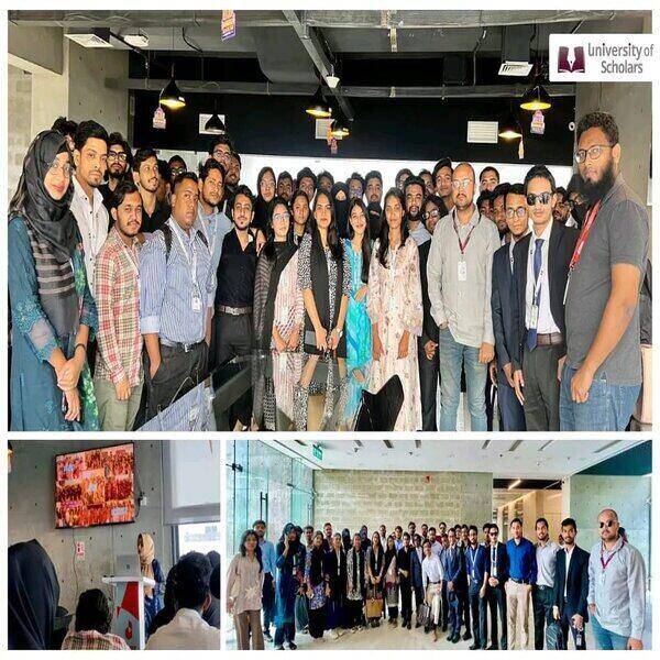 ইউনিভার্সিটি অব স্কলার্সের ব্যাচেলর অব বিজনেস অ্যাডমিনিস্ট্রেশন (বিবিএ) শিক্ষার্থীদের দারাজ বাংলাদেশ সদর দপ্তর পরিদর্শন